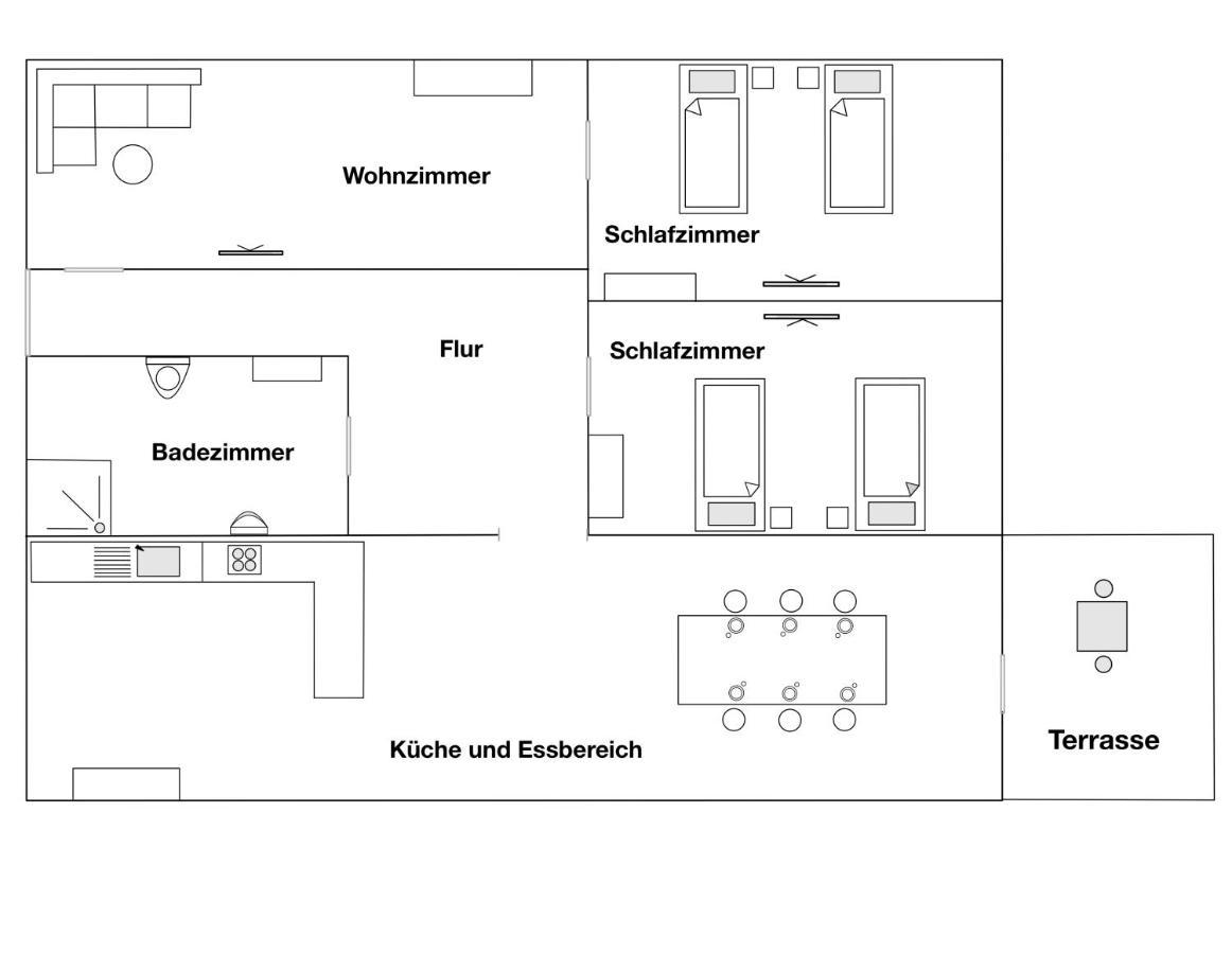 Moderne Ferienwohnung Klosterblick Guxhagen Exterior foto